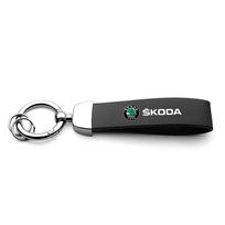 3D Metalinis/odos Automobilio Logotipo Raktų pakabukas Raktų žiedas Pakabukai Aksesuarai Skoda Octavia Rapid Fabia Superb Kodiaq Karoq Kamiq Scala kyvc74 gray