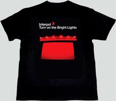 Interpol Turn on the Bright Lights T-shirt L red