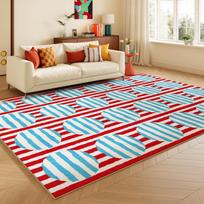 Dopamino spalvos svetainės dekoravimo kilimas Didelio ploto kilimai miegamajam Plaunama svetainės grindų kilimėlis Neslystantis rūbinės minkštas kilimas 80x120cm blue
