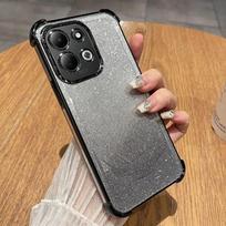 Skirta Xiaomi Redmi 17 4G 5G Padengtas Blizgus Minkštas Silikoninis Atsparus Smūgiams Dėklas Skirta Redmi17 Lęšio Plėvelė Skaidrus TPU Telefono Galinis Dangtelis Redmi 17 4G juoda