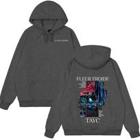 Rapper Tayc Fleur Froide Album Double Sided Print Men Women Hip Hop Hoodie Pop Music Winter Men's Wears Fashion Style Streetwear 2XL black