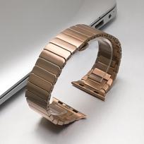 Metalinė apyrankė Apple Watch Ultra 3 2 49mm 46mm 44mm 45mm Series 11 10 9 8 7 SE3, 316L nerūdijančio plieno dirželis IWatch 41mm 40mm 49mm 46mm 45mm 44mm rožinio aukso spalvos