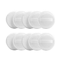 10pcs Powder Puff Cotton Cosmetic Face Makeup Powder Puffs Pads With Ribbon For Loose And Foundation 2.36 Inch One Size balta