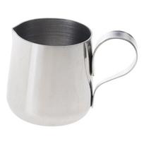 Small Milk Pitcher Miniature Condiment Dispenser Durable Rustproof Stainless Steel Ideal For Syrup Sauce Cream L white