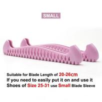 S/L/XL Walkable Ice Skate Blade Cover TPU Figure Skate Hockey Skates Prevent Puncture Scalable Blade Sleeve Blade Knife Cover pink