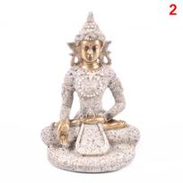 Budos statulos smiltainis Tailandas Budos skulptūra Fengshui figūrėlė namų dekoras white