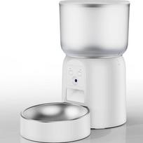 3L Smart Pet Feeder Camera Dog Automatic Cat Food Dispenser Cat Dog Feeder Timed Stainless Steel Bowl APP Control(No 5V 2A Plug) L&3L gray
