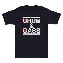 Drum & Bass / Rum & Ass Funny Quote Joke Gift Vintage Unisex's Short Sleeve T-Shirt S gray