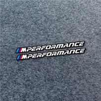 3D Emblem Sticker Performance Car Decoration For BMW G42 G26 G60 G70 U11 G05 G20 G30 G01 G02 F40 F30 G32 G29 G08 G16 G14 F44 E30 20x1.5cm black