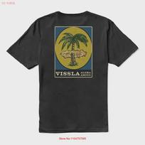 Vissla Unisexs Atomic Palms Ekologiški marškinėliai Phantom Atsitiktinis Vintage Viršus Kasdieniam Dėvėjimui Minkštas Patogus Stilingas Vyriškas M beige