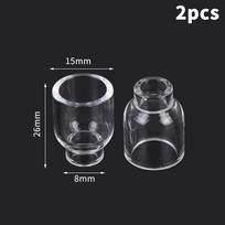 2Pcs Tig Welding Torch Stubby Gas Lens #4 #5 #6 #7 #8 #10 #12 Glass Set For Wp17 Wp18 Wp26 Is Easy To Assemble And Use