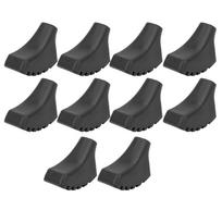 10Pcs Walking Stick Pad PVC Hiking Pole Tip End Protector for Outdoor Hiking gray