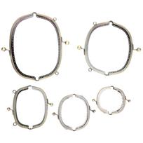 5 vnt. Metalinis piniginės rėmas Antikvarinis žalvaris Reljefinis Arkinis Sustorintas PASIDARYK pats Priedai 8,5 cm~20,5 cm gray