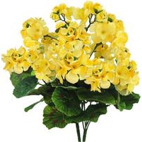 1Pc Begonia flower Artificial plants for Wedding bridal bouquet Home outdoor garden bonsai Decoration DIY Christmas Wreaths vase geltona