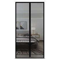 Apsauginės nuo uodų durų užuolaidos, patvarus naminių gyvūnėlių durelių tinklelis, apsauga nuo musių, balkono reikmenys 70x200cm-Style 3 Black