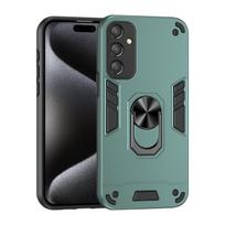 Dėklas Samsung Galaxy A56 5G, automobilinis magnetinis žiedo laikiklis, šarvuotas, atsparus smūgiams, coque, skirtas Galaxy A56 A 56, objektyvo apsaugos dangtelis For Samsung A56 žalia