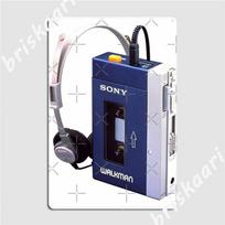 Walkman Metaliniai ženklai Klubas vakarėlis Garažas Klubas Retro Sienų dekoras Skardos ženklas Plakatai 20x30cm（7.8x11.8inch） gray