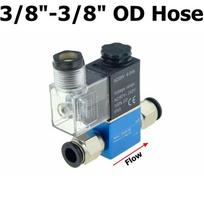 12V 24V 220V Pneumatic Solenoid Valve 2 Position 1/4 Port 2 Way Normally Closed 2V025-08 Air Compressor Magnetic Control Valve (as the picture,DC 12V)