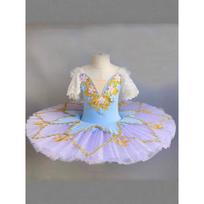 Children's Ballet Tutu Puffy Tulle Skirt Girls Camisole Swan Lake Performance Costume 140 violetinė