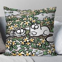 Animacinis S-Simons-Katė Mielas Pagalvės Užvalkalas Kvadratinė Pagalvė Miegamojo Sofos Laisvalaikio Komforto Pagalvėlė Automobilio Svetainės Namų Dekoras 40X40 Peach skin 18*18(CM)-1Pcs gray