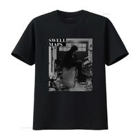 Swell Maps Vintage Music Band Rock Roll Punk T Shirt Retro Print Casual Stretched streetwear XS black