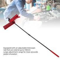 Brake Pedal Depressor Tool Adjustable 29in Carbon Steel Throttle Pedal Depressor Tool for Car Testing and Auto Maintenance gray