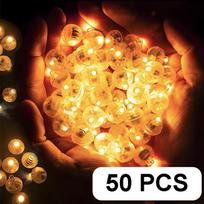 50/100 vnt. LED balionų žiburėliai, mini apvalūs rutuliukai, naktinis žiburėlis, LED mirksintis žibintuvėlis popieriniams žibintams, vestuvių vakarėlio dekoracijos