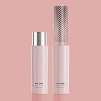 Hair Styling Round Hair Brush Wet & Dry Hair Curly Hair Brush Portable Curling Comb  Outdoor rožinė