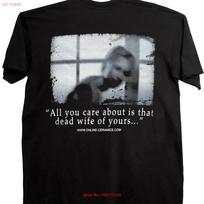 Online Ceramics Silent Hill 2 Logo Wife T Shirt Off Black Game New Vintage Soft Graphic Versatile Homme Fashion M gray