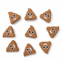 Juokingi Kaku Bato Pakabukai - PVC Minkštos Gumos Skylės Bato Aksesuarai 2.4 cm brown