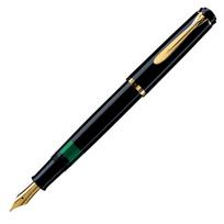 Pelikan Classic M200 Fountain Extra Fine Nib Genuine Imported Product Pen, (EF), Black, juoda