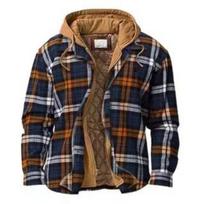 Men's Winter Thick Plaid Hooded Jacket, Loose Long Sleeve Warm Cotton Coat, European American Style Outerwear 4XL black