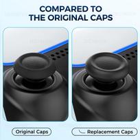 2/6/10PCS Joystick Replacement Caps for PS5/4 Controller Thumbstick Grip Cover Caps Repair Parts For Playstation 5 Accessories for PS4 PS5 black