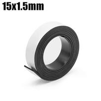 Stipri Lanksti Guminė Magnetinė Juosta 1 Metras 39.37 Colio Magnetiniai Lapai Šaldytuvas Nuotraukos Plakatai 15x1.5mm