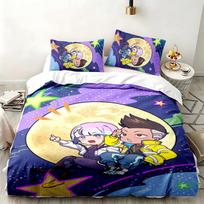 Cyberpunk 2077 3pc set Perfect for bedroom use Comfortable bedding set includes a duvet cover and two pillowcases Ideal birthday or Christmas gift 135cmx200cm