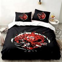 Cyberpunk 2077 3pc set Perfect for bedroom use Comfortable bedding set includes a duvet cover and two pillowcases Ideal birthday or Christmas gift 180cmx210cm
