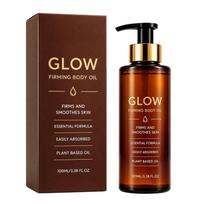 GLOW Stangrinantis kūno aliejus 100ml su glicerinu, augalinės kilmės brown