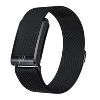 For Whoop 5.0 Magnetic Milanese Strap Stainless Steel Metal Band Breathable Replacement Wristband Summer for Whoop Accessories whoop5.0 one peak  black