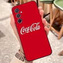 A-coca-ES C-colaES Drink Phone Case For Samsung S26 S25 Edge S24 S23 S22 S21 S20 Ultra Plus Fe Galaxy Silicon Cover Galaxy S23 Ultra brown