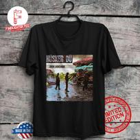 Husker Du Zen Arcade Album Cover T-shirt 80s Rock Music Punk Rock Band Bob Mould S black