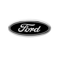 For Ford Fiesta Focus 2 Mondeo mk4 Mustang Ranger Kuga S-MAX Transit Car Styling Steering Wheel Logo Center Decor Ring Stickers black