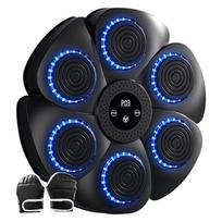 Music Boxing Machine Boxing Training Punching Equipment Adjustable Workout Boxing Target Machine Type C Charging for Kids Adults black