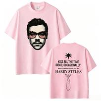 Harry Styles Kiss All The Time Disco Occasionally Tour Tshirt Cotton Clothing Unisex Unisexs Unisex Tshirts Y2k Casual Fan Tee M white