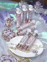 Gift set of Flower Knows cosmetics 3 in 1 (lipstick, palette for the area under the eyes, hand mirror), Beauty box with a unicorn, Gift for a girl gray