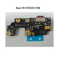 USB Charging Port Connector Charger Board Plug Flex Cable Jack For Motorola Moto Razr 50 Ultra XT2451 XT2453 razr 50 usb black