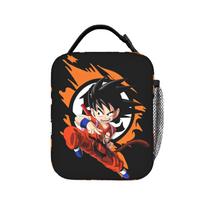Jesus Goku DBZ Thermal Lunch Bags Cooler Carrier Reusable,Lunch Container  High Capacity Tote Lunch Box Girls Boys Beach  Open-air One Size black