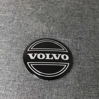 Skirta Volvo 4 vnt. 56mm/60mm/65mm Automobilio ratų centrinių dangtelių lipdukai Priedai Skirta Volvo R Design Xc60 V60 S60 V40 V50 S40 S80 C30 65mm-4PCS black