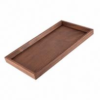 Solidžios medienos padavimo lėkštė Lygiai poliruota Dekoratyvinis padėklas Elegantiškas maisto padėklas Namų dekoras 30*20*2.2cm