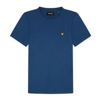 Lyle & Scott Crew Neck Plain Cotton T-Shirt Indigo Blue Size Small Unisex T-Shirt S blue