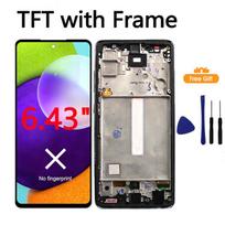 AMOLED ekranas Samsung Galaxy A52 5G A526 A526B A526F/DS, LCD ekranas, jutiklinio ekrano skaitmenintuvo keitimas TFT with Frame